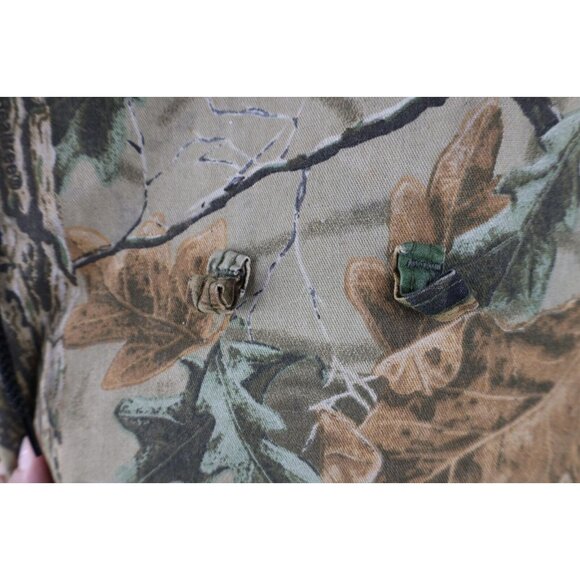 Vintage 90s Mens XL Distressed Quilted Realtree Camouflage Hooded Jacket AS IS - Picture 13 of 16